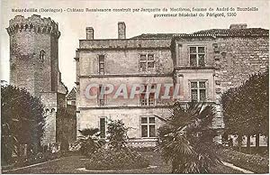 Seller image for Carte Postale Ancienne Bourdeille (dordogne) chteau renaissance construit par jacquette de montbron for sale by CPAPHIL