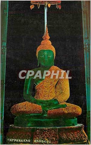 Seller image for Carte Postale Moderne The image of the emerald buddha under rain season attire inside wat pra keo at the royal palace for sale by CPAPHIL