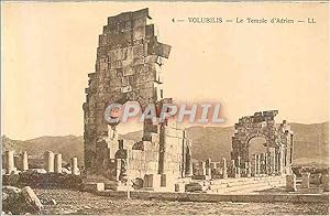 Bild des Verkufers fr Carte Postale Ancienne 4 volubilis le temple d adrien zum Verkauf von CPAPHIL