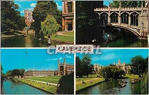 Seller image for Carte Postale Moderne Cambridge River Cam and the Backs King's Clare Colleges Bridge of Sighs St John's College for sale by CPAPHIL