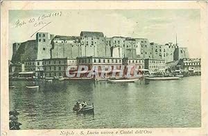 Image du vendeur pour Carte Postale Ancienne Napoli s lucia nuova e castel dell ovo mis en vente par CPAPHIL