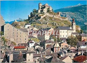 Carte Postale Moderne Sion Valais le Château de Valere et la Vieille Ville