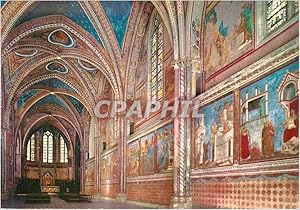 Carte Postale Moderne Assisi Basilique de St Francois Eglise Superieur Intérieur