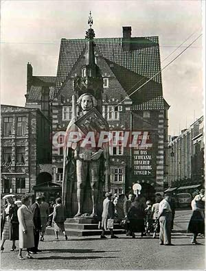 Carte Postale Moderne Bremen der Roland