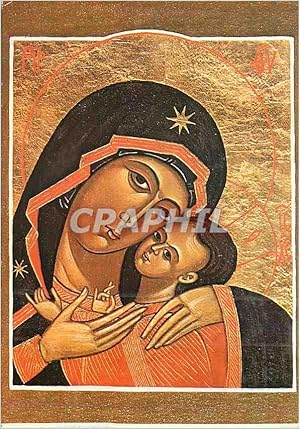 Carte Postale Ancienne Icone Russe Vierge de Korsoun