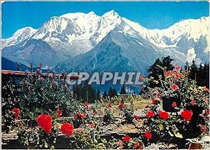 Bild des Verkufers fr Carte Postale Moderne Nos Belles Alpes Le Massif du Mont Blanc (4 807 m) zum Verkauf von CPAPHIL