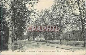 Seller image for Carte Postale Ancienne Paris Asnieres Promenade du Bord de l'Eau Pont de Clichy for sale by CPAPHIL