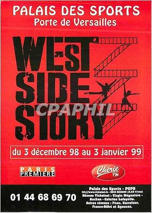 Imagen del vendedor de Carte Postale Moderne Palais des Sports Porte de Versailles West Side Story a la venta por CPAPHIL