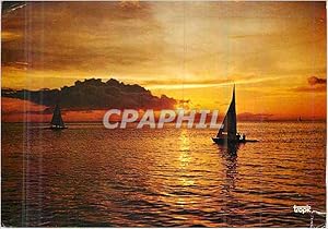 Carte Postale Moderne île de la Martinique Coucher de Soleil sur le Baie de Fort de France