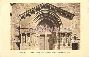 Image du vendeur pour Carte Postale Ancienne Moyen Age Arles Eglise Saint Trophime Portail Roman (XIIe siecle) mis en vente par CPAPHIL