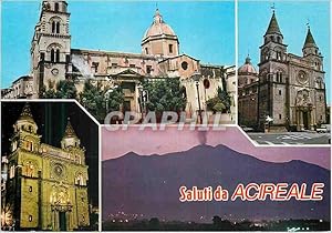 Carte Postale Moderne Salutation de Acireale Cathédrale