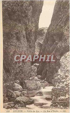 Image du vendeur pour Carte Postale Ancienne Luchon Valle du Lys La Rue d'Enfer mis en vente par CPAPHIL