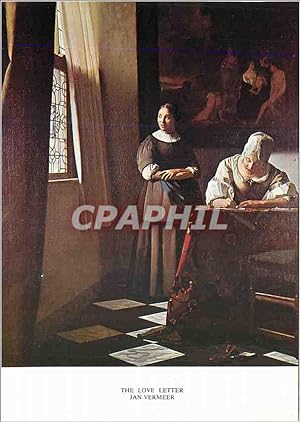 Seller image for Carte Postale Moderne Jan Vermeer (1632 1675) The Love Letter By Courstesy of Sir Alfred Beit for sale by CPAPHIL