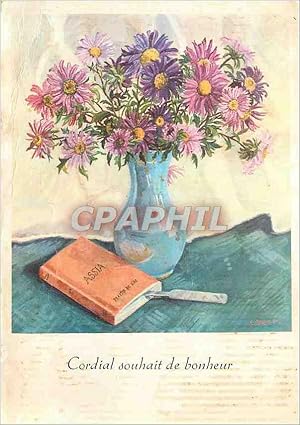 Carte Postale Moderne Cordial souhait de bonheur