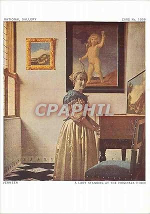 Carte Postale Moderne National Gallery Vermeer a Lady Standing at the Virginals