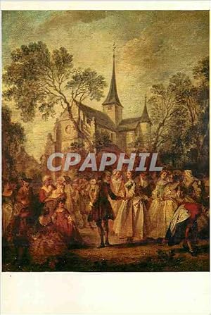 Bild des Verkufers fr Carte Postale Ancienne Les Chefs D'Oeuvre du Musee d'Angers Nicolas Lancret (1690 1743) La Danse de Noces zum Verkauf von CPAPHIL