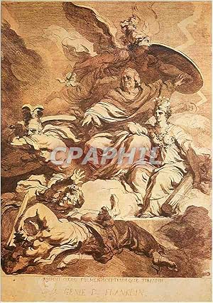 Image du vendeur pour Carte Postale Moderne Honore Fragonard au Genie de Franklin Bibliotheque Nationale Estampes mis en vente par CPAPHIL