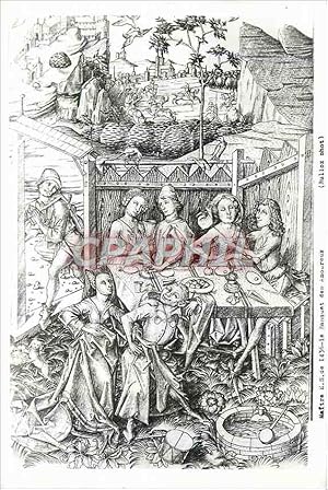 Bild des Verkufers fr Carte Postale Moderne Maitre E S de 1436 Le Banquet des Amoueux (Bulloz ohot) zum Verkauf von CPAPHIL