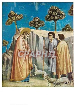 Bild des Verkufers fr Carte Postale Moderne Giotto Cappelle degli Scrovegni Gioacchino si ritira zum Verkauf von CPAPHIL