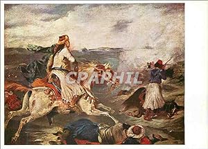 Bild des Verkufers fr Carte Postale Ancienne Eugene Delacroix (1798 1863) Szene des Krieges in Griechenland zum Verkauf von CPAPHIL