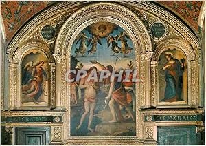 Carte Postale Moderne Perugia L'Autel du Bapteme de Jesus Fresque par le Perugino