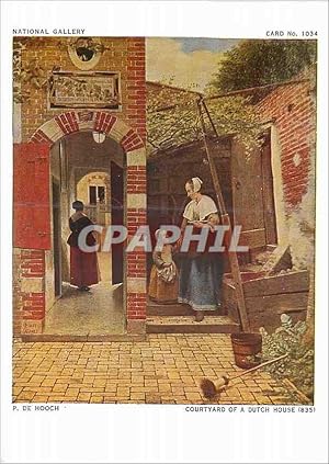 Carte Postale Moderne National Gallery P de Hooch Courtyard of a Dutch House