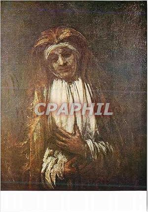 Image du vendeur pour Carte Postale Moderne Rembrandt Van Ryn 1606 1669 La Vierge Marie (Tole signee et datee 1661) mis en vente par CPAPHIL