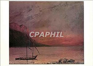 Bild des Verkufers fr Carte Postale Moderne Paris Grand Palais Gustave Courbet (1819 1877) Coucher de Soleil sur le Lac Leman zum Verkauf von CPAPHIL