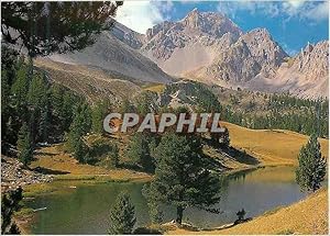 Bild des Verkufers fr Carte Postale Moderne Hautes Alpes Le Queyras Le Lac Miroir et la Paine de la Saume zum Verkauf von CPAPHIL