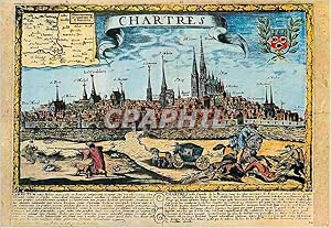 Image du vendeur pour Carte Postale Moderne les Merveilles de Chartres (Eure et Loir) Gravure du XVIIe siecle mis en vente par CPAPHIL