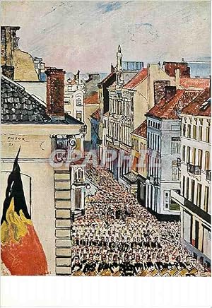 Bild des Verkufers fr Carte Postale Moderne Anvers Musee Royal des Beaux Arts Ensor James (1860 1949) Musique dans la Rue de Flandre zum Verkauf von CPAPHIL