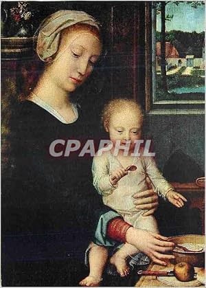 Carte Postale Moderne Bruxelles Musees Royaux des Beaux Arts La Vierge a la Soupe au Lait Gerard ...