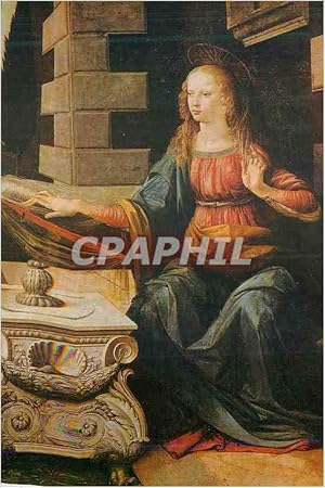 Bild des Verkufers fr Carte Postale Moderne Leonardo da Vinci Anchiano Vinci 1452 Cloux 1519 Annociation Detail zum Verkauf von CPAPHIL