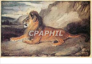 Image du vendeur pour Carte Postale Moderne Musee du Louvre Pavillon de Flore Antoine Louis Barye (1796 1875) Lion Couche mis en vente par CPAPHIL