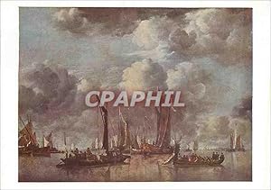 Carte Postale Moderne National Gallery Cappellle River Scene With State Barge