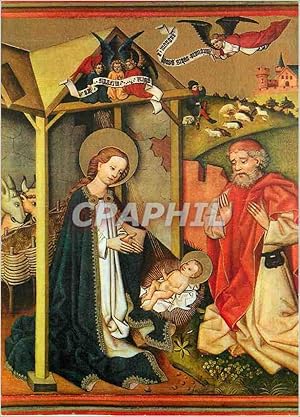 Bild des Verkufers fr Carte Postale Moderne Augustinermuseum Freiburg La Nativite Die Geburt Christi (Vers 1470) zum Verkauf von CPAPHIL