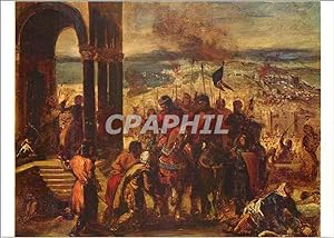 Image du vendeur pour Carte Postale Moderne Musee Conde Chantilly Prise de Constantinople par les Croises Eugene Delacroix mis en vente par CPAPHIL