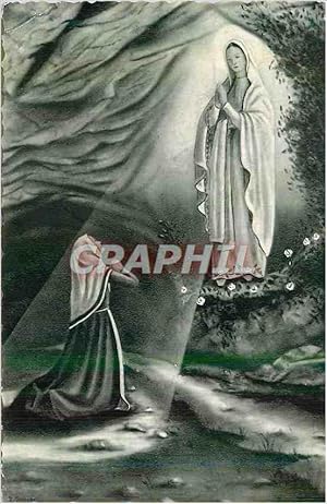 Bild des Verkufers fr Carte Postale Moderne Lourdes L'Apparition de Notre Dame de Lourdes a Sainte Beradette zum Verkauf von CPAPHIL