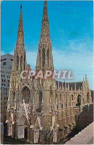 Bild des Verkufers fr Carte Postale Moderne St Patrick's Cathedral is the Leading Catholic Church in New York City zum Verkauf von CPAPHIL