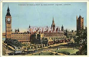 Seller image for Carte Postale Moderne Houses of Parliament and Parliament Square London for sale by CPAPHIL