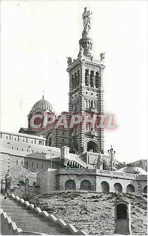Seller image for Carte Postale Moderne Marseille Basilique Notre Dame de la Garde La France Mariale for sale by CPAPHIL