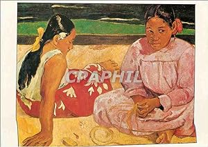 Bild des Verkufers fr Carte Postale Moderne Paris Musee d'Orsay Femme de Tahiti sur la Plage Gauguin Paul zum Verkauf von CPAPHIL