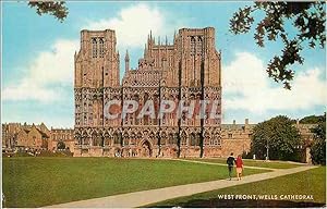 Carte Postale Moderne West Front Wells Cathedral