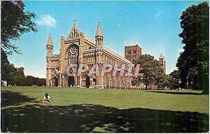 Carte Postale Moderne West Front St Albans Abbey