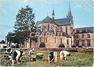 Image du vendeur pour Carte Postale Moderne Soligny la Trappe (Orne) Abbaye de la Grande Trappe Jardinage mis en vente par CPAPHIL