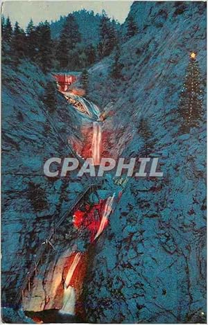 Seller image for Carte Postale Moderne Night lighting of seven falls in South Cheyenne Canyon Colorado Springs Pies Pike Region Colorado for sale by CPAPHIL