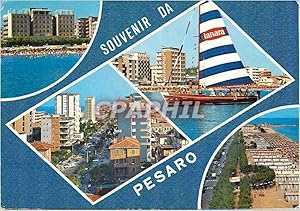 Carte Postale Moderne Souvenir de Pesaro Bateau