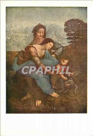 Image du vendeur pour Carte Postale Moderne Leonard de vinci 1452 1519 la vierge l enfant jesus et saint anne mis en vente par CPAPHIL