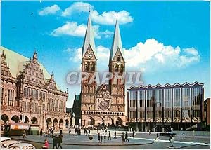 Carte Postale Moderne Bremen Rathaus Dom Parlament