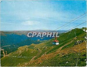 Carte Postale Moderne Haute Auvergne Teleferique reliant le Plomb du Cantal a la Station du Super...